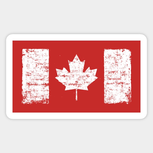 Grunge flag of Canada Sticker by StefanAlfonso